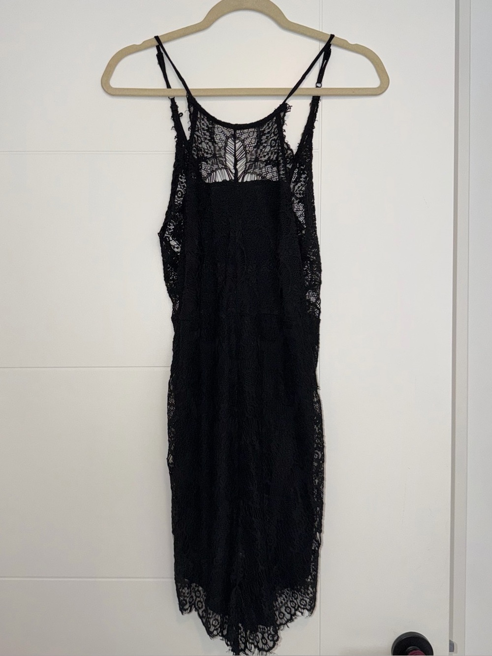 Free People Black Lace Mini